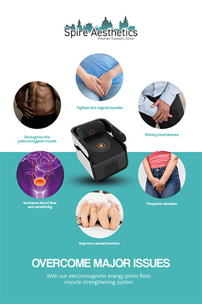 Image of EMS chair to treat Urine leakage Dorking from Spire Aesthetics
