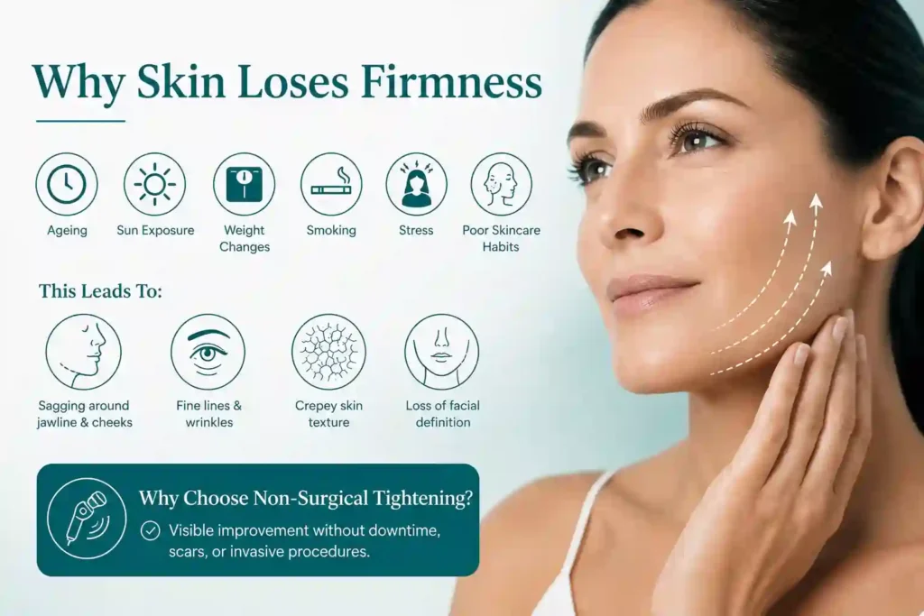 What Makes Skin Lose Firmness and Why Do People Seek Non-Surgical Tightening Dorking?